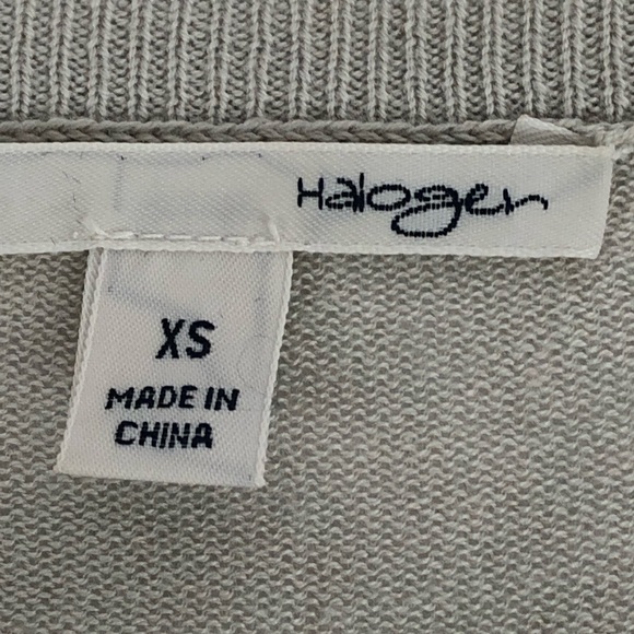 Halogen Beige Geometric Sequin Button Cardigan XS - Picture 3 of 8